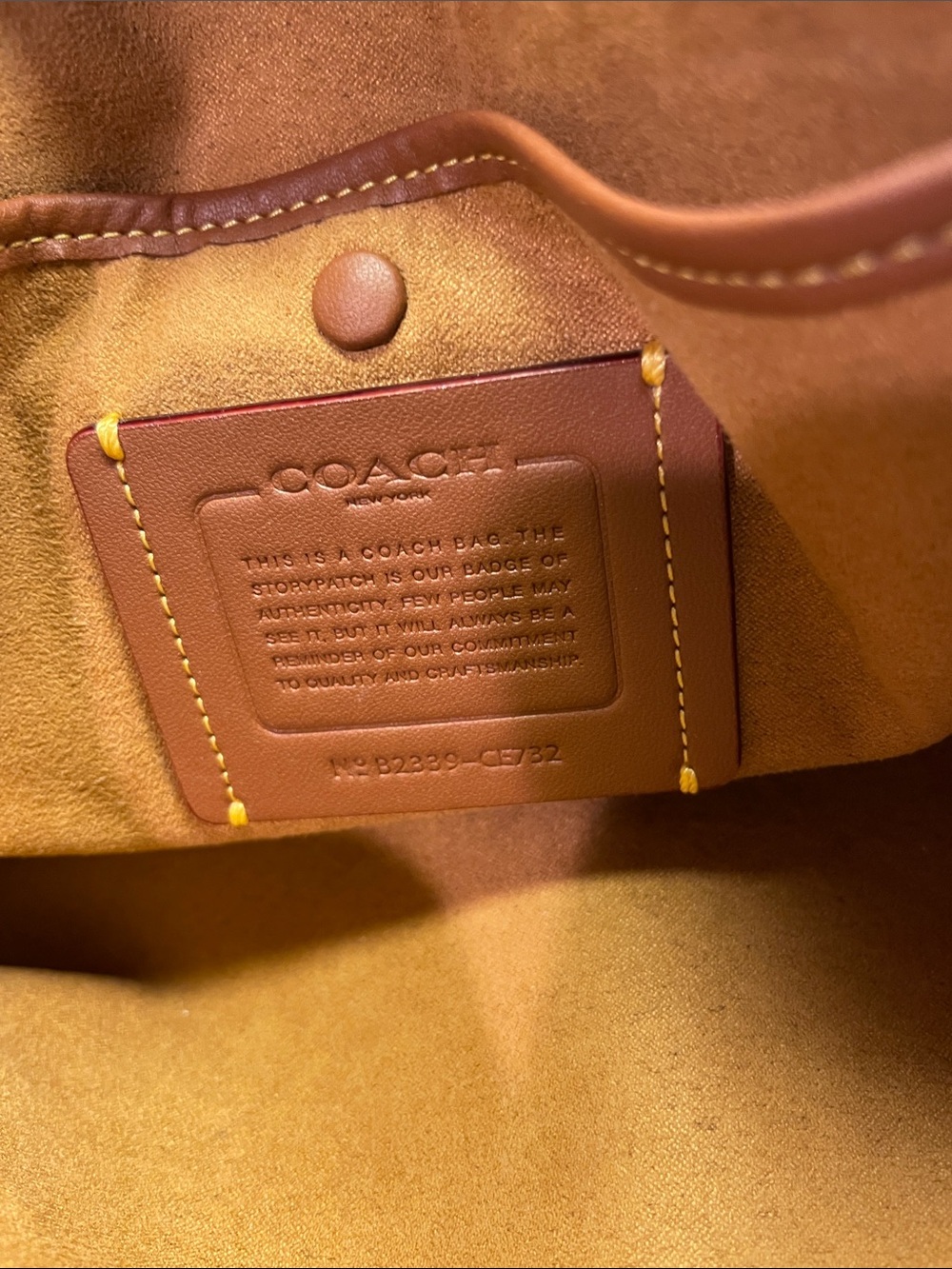Coach Black Pebbled Leather Satchel with Gold Hardware - Picture 8 of 11